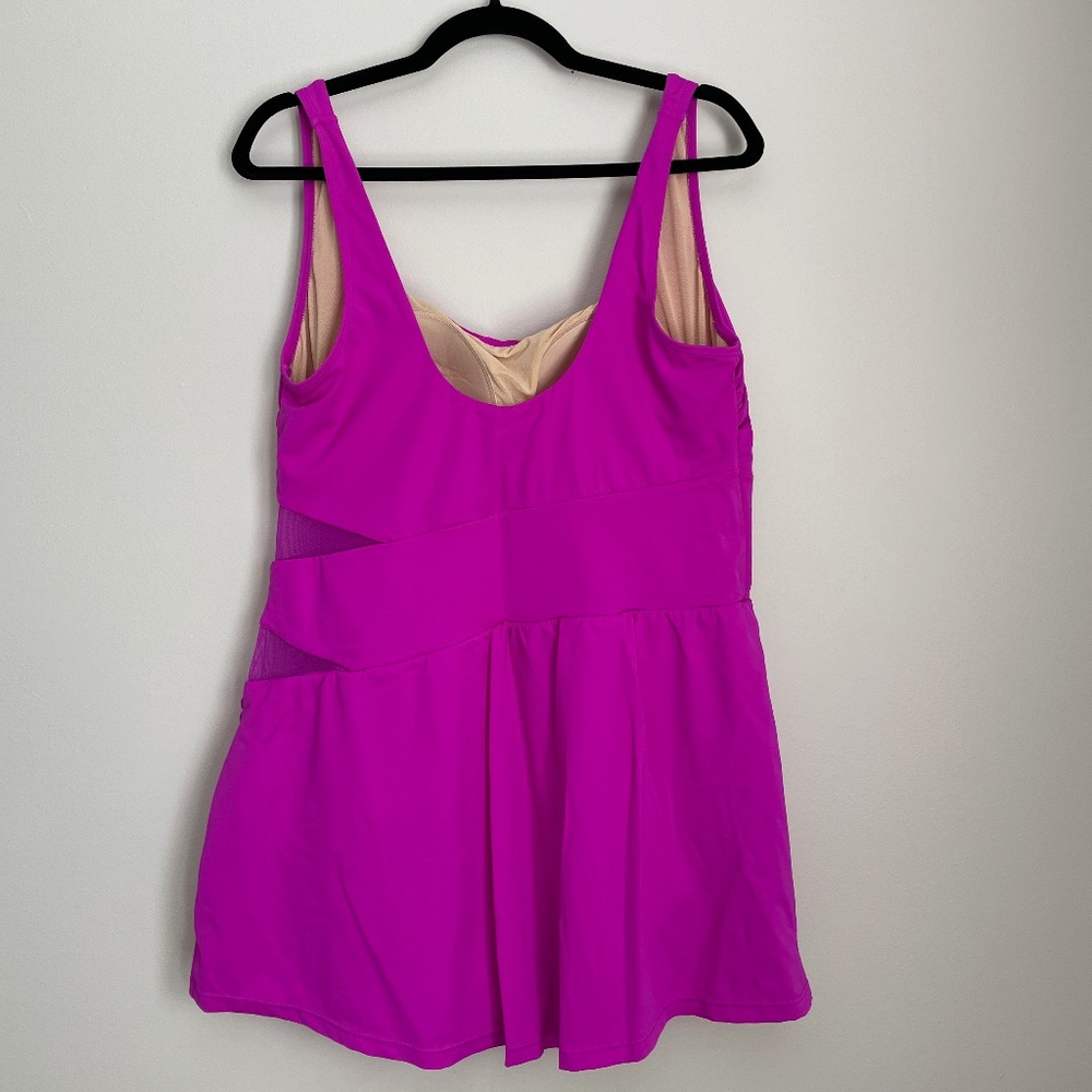 Swimdress with Mesh Cut Outs - Picture 4 of 7